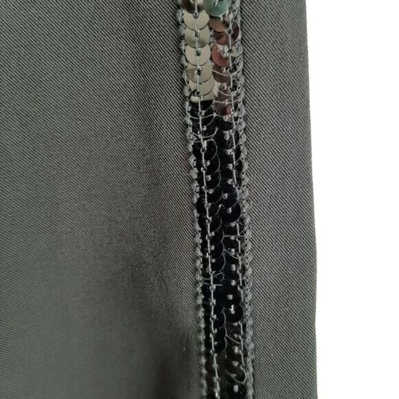 KILLAH by MISS SIXTY | Italy Side Sequin Tape Trousers Dress Pants Black Sz 28 - Picture 6 of 14